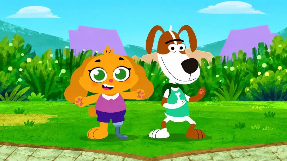 Caninópolis reúne filhote autista e personagem com prótese na perna